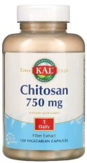 Акція на Kal Chitosan Хитозан 750 мг 120 капсул від Stylus