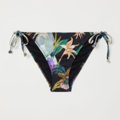 Акція на Нижня частина купальника жіноча H&M XAZ137237DBIP 40 Чорна в квіти від Rozetka