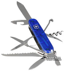 Акция на Швейцарский нож Victorinox Huntsman Blue Transpanent (1.3713.T2) от Rozetka UA