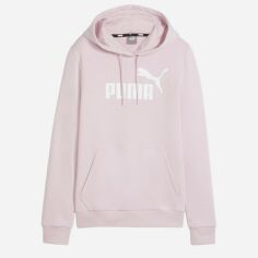 Акція на Худі жіноче Puma Ess Logo Hoodie Tr (S) 58679760 XS Рожеве від Rozetka