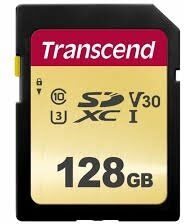 Акція на Transcend 128GB Sdxc Class 10 UHS-I U3 V30 (TS128GSDC500S) від Stylus