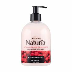 Акція на Рідке мило з бальзамом Joanna Naturia Liquid Soap With Balm Малина, 500 мл від Eva