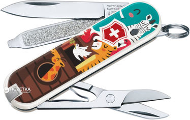 Акция на Швейцарский нож Victorinox Сlassic The Ark (0.6223.L1703) от Rozetka UA