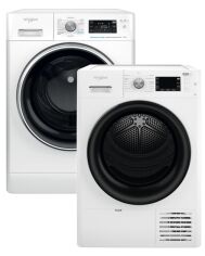 Акція на Пральна машина повногабаритна Whirlpool FFB 11469 BCV UA + Сушильна машина Whirlpool FFT M22 9X2B UA (комплект) від Rozetka