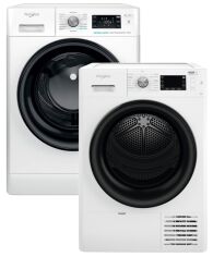 Акція на Пральна машина повногабаритна Whirlpool FFB 10469 BV UA + Сушильна машина Whirlpool FFT M22 9X2B UA (комплект) від Rozetka