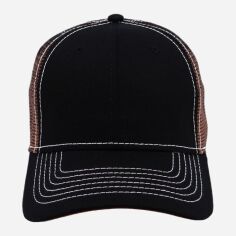 Акція на Кепка літня Cofee Contrasting Mesh 4023 One Size Чорний/Світло-коричневий від Rozetka