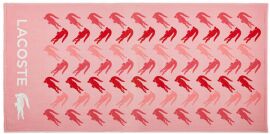 Акція на Рушник бавовняний Lacoste Home Cotton Beach Towel Пляжний 180х90 см Sandbar Logo Croc від Rozetka