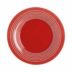 Акція на Тарелка десертная круглая 19,5см Luminarc Factory Red P3265 від Podushka
