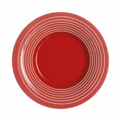 Акція на Тарелка суповая круглая 21,5см Luminarc Factory Red P3264 від Podushka