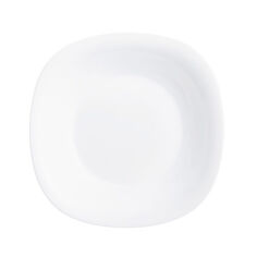 Акція на Тарелка глубокая квадратная 21см Luminarc Carine White L5406 від Podushka