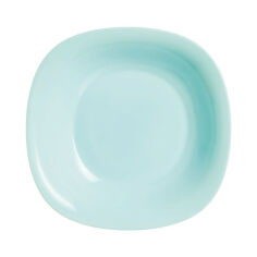 Акція на Тарелка глубокая квадратная 21см Luminarc Carine Light Turquoise P4251 від Podushka