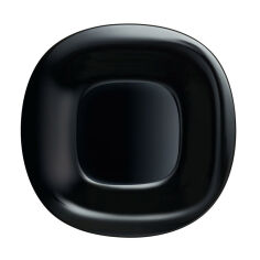 Акція на Тарелка обеденная квадратная 27см Luminarc Carine Black L9817 від Podushka
