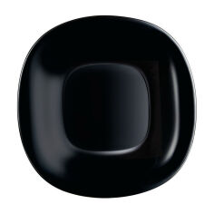 Акція на Тарелка десертная квадратная 19см Luminarc Carine Black L9816 від Podushka