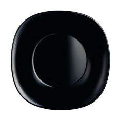 Акція на Тарелка глубокая квадратная 21см Luminarc Carine Black L9818 від Podushka