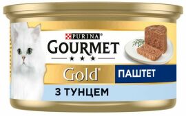 Акція на Вологий корм Gourmet Gold для дорослих кішок паштет з тунцем 24х85 г (7613031381029) від Y.UA