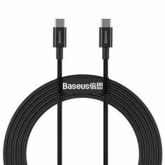 Акція на Baseus Cable USB-C to USB-C Superior Series Pd 100W 2m Black (CATYS-C01) від Stylus