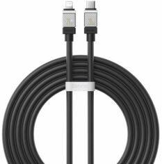 Акція на Baseus Cable USB-C to Lightning CoolPlay Series 20W 2m Black (CAKW000101) від Stylus