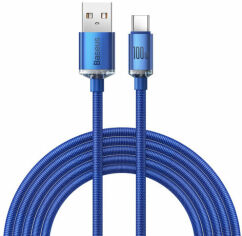 Акція на Baseus Usb Cable to USB-C Crystal Shine Series 100W 2m Blue (CAJY000503) від Stylus