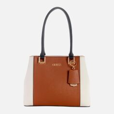 Акція на Сумка шопер жіноча Guess 401889763 Коричнева від Rozetka