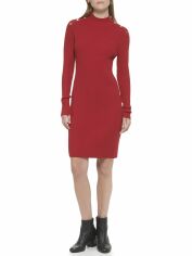 Акція на Сукня коротка осіння жіноча Tommy Hilfiger 603453660 S Червона від Rozetka