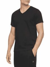 Акція на Набір футболок бавовняних довгих чоловічих Calvin Klein 428098850 M 5 шт Чорний від Rozetka