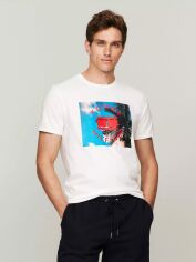 Акція на Футболка бавовняна чоловіча Tommy Hilfiger 154195921 L Біла від Rozetka