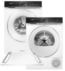Акція на Пральна машина Siemens iQ700 WG56B2A0UA + Сушильний автомат SIEMENS WQ45B290UA + EU Сполучна планка Siemens WZ27500 (комплект) від Rozetka