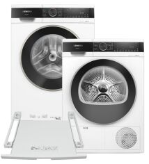 Акція на Пральна машина Siemens iQ300 WG44A2Z0UA + Сушильний автомат SIEMENS WQ41G200UA + З'єднувальна планка для пральних машин SIEMENS WZ20400 (комплект) від Rozetka