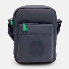 Акція на Сумка планшет через плече чоловіча Bikkembergs BKBO00249P Синя від Rozetka