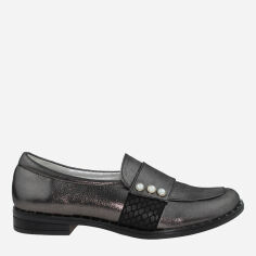 Акція на Жіночі лофери Classic Style R0365 37 23.5 см Темно-сірі від Rozetka