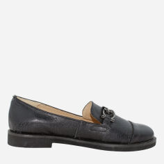 Акція на Жіночі лофери зі шкіри Classic Style R9104 37 23.5 см Чорні від Rozetka