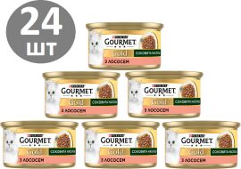 Акція на Вологий корм для кішок Purina Gourmet Gold Соковита насолода з лососем 24х85 г (8445290823373) від Y.UA