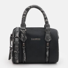 Акція на Сумка крос-боді через плече жіноча маленька Bikkembergs BKBA00337P Чорна від Rozetka
