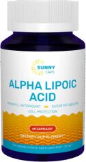 Акція на Sunny Caps Alpha-Lipoic Acid Альфа-липоевая кислота 60 капсул від Stylus