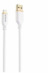 Акція на Proove Usb Cable to Lightning Jelly Silicone 2.4A 1m White від Stylus