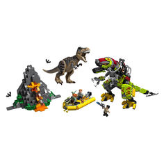 Акція на Конструктор LEGO Jurassic world Бой тиранозавра против робота-динозавра (75938) від Будинок іграшок