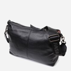 Акція на Сумка крос-боді жіноча шкіряна Vintage leather-22379 Чорна від Rozetka