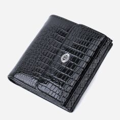 Акція на Гаманець жіночий шкіряний для карток ST Leather Accessories 22706 Чорний від Rozetka