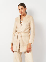 Акція на Пальто осіннє жіноче H&M 8158482ral 34 Світло-бежеве від Rozetka