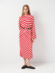 Акція на Плаття жіноче H&M 5551101ral L Червоне з білим від Rozetka