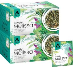 Акція на Набір зеленого чаю Askold Emotion Lovely Melissa 2 пачки по 20 конвертів х 1.5 г від Rozetka