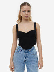 Акція на Корсет-топ жіночий H&M A609-1131299 36 Чорний від Rozetka