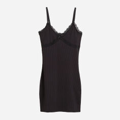 Акція на Плаття коротке літнє жіноче H&M XAZ380031WPZU M Чорне від Rozetka