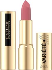 Акція на Сатинова губна помада Eveline Variete Satin Lipstick №02 4 г від Rozetka