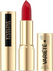 Акція на Сатинова губна помада Eveline Variete Satin Lipstick №06 4 г від Rozetka