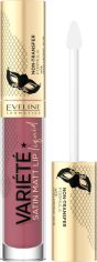 Акція на Рідка матова помада з гіалуроновою кислотою Eveline Variete Satin Matt Lip Liquid №03 4.5 мл від Rozetka