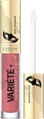 Акція на Рідка матова помада з гіалуроновою кислотою Eveline Variete Satin Matt Lip Liquid №05 4.5 мл від Rozetka