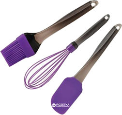 Акція на Кухонный набор COOK&Co из 3 предметов Фиолетовый (8500513) від Rozetka UA