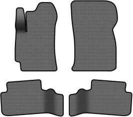 Акція на EVA килимки EVAtech в салон авто для Daewoo Lanos 2004-2017 1 покоління Htb EU 4 шт Grey/Black від Rozetka