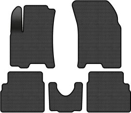 Акція на EVA килимки EVAtech в салон авто для Chevrolet Aveo (T250) 5-doors Restyling 2005-2011 1 покоління Htb EU 5 шт Black від Rozetka